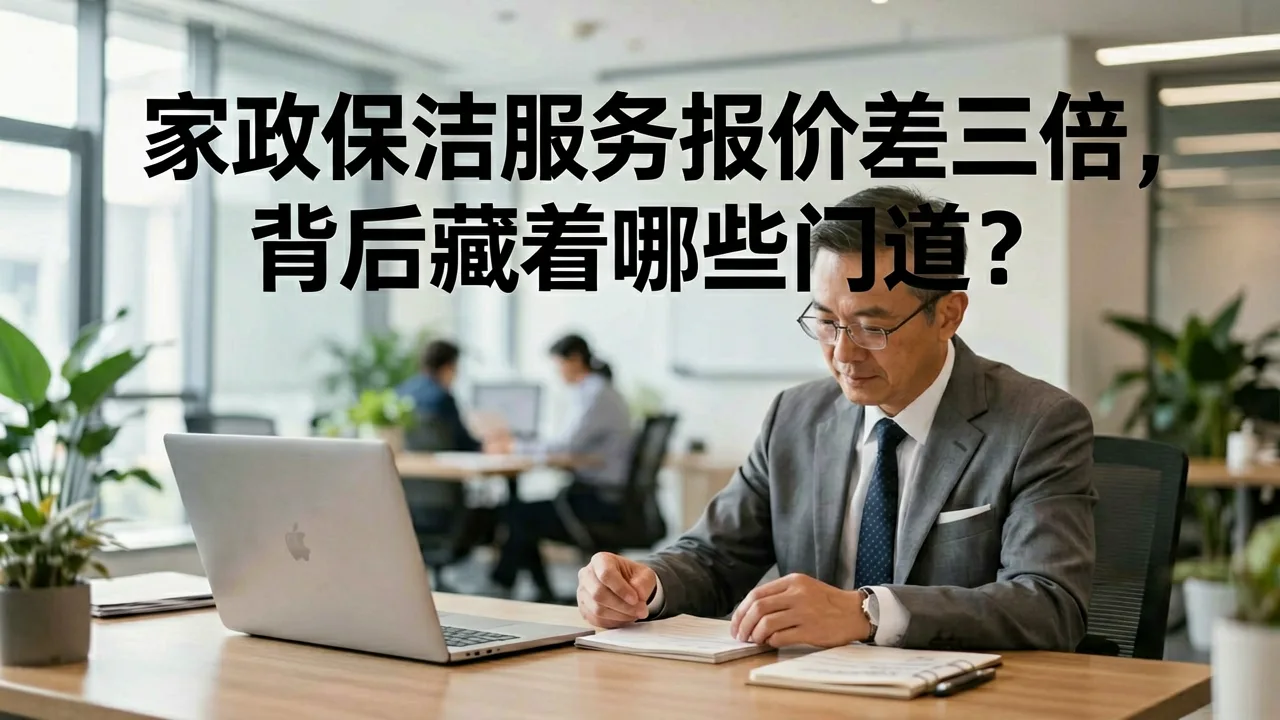 家政保洁服务报价差三倍，背后藏着哪些门道？